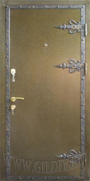 Металлическая дверь с ковкой КД-8